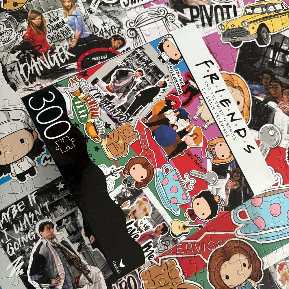 Ross, Rachel, Chandler, Phoebe, Monica, friends, WB, 300 piece puzzle, lobster